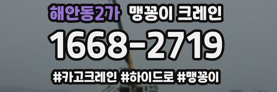 해안동2가 맹꽁이 크레인