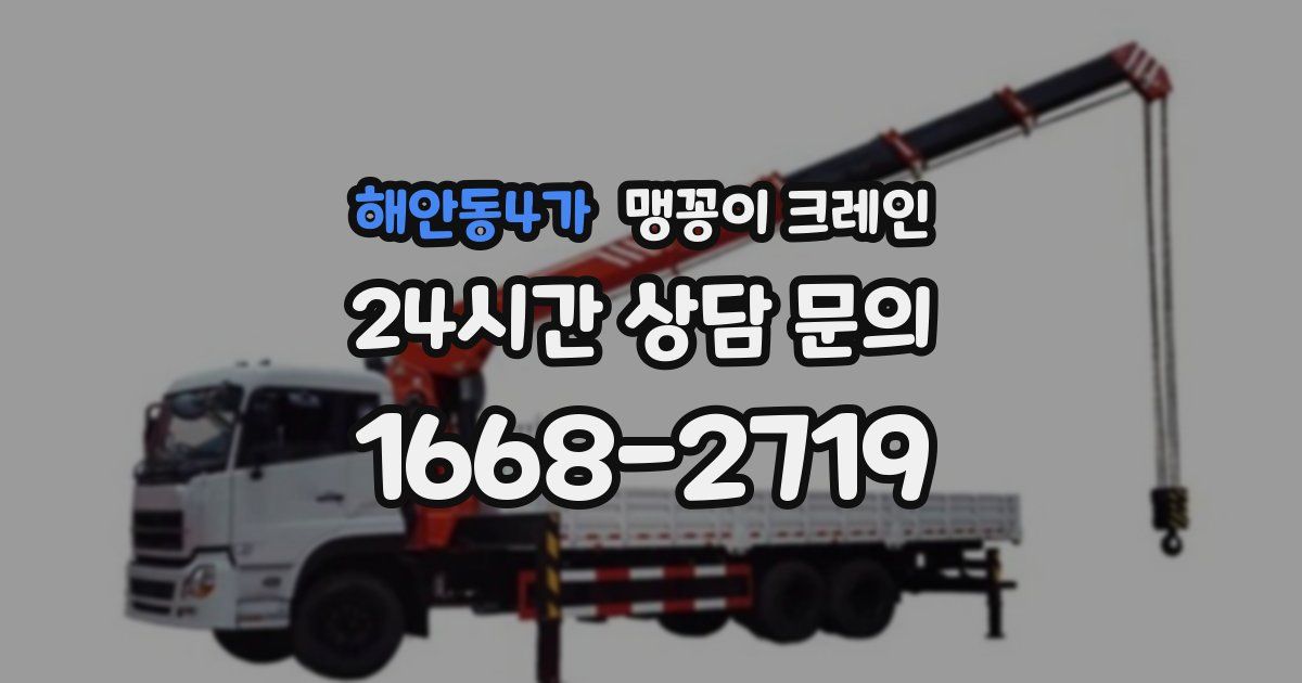 해안동4가 맹꽁이 크레인