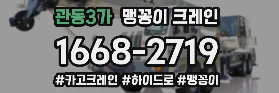 관동3가 맹꽁이 크레인