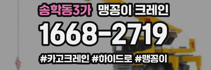 송학동3가 맹꽁이 크레인