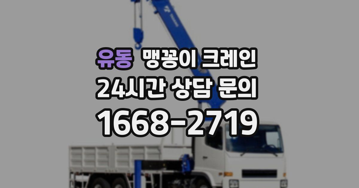 유동 맹꽁이 크레인