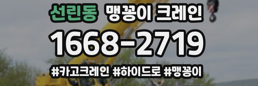 선린동 맹꽁이 크레인