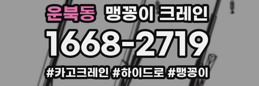 운북동 맹꽁이 크레인