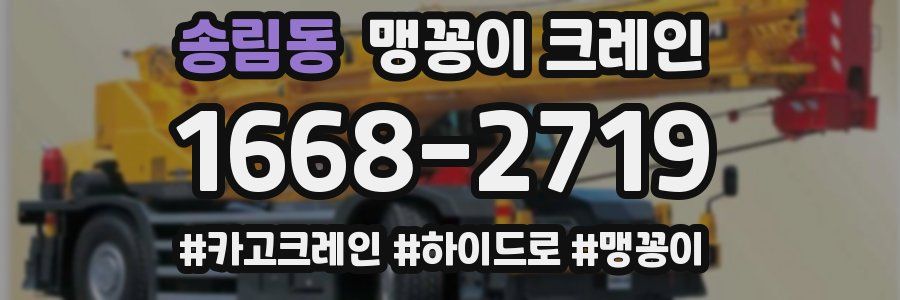 송림동 맹꽁이 크레인