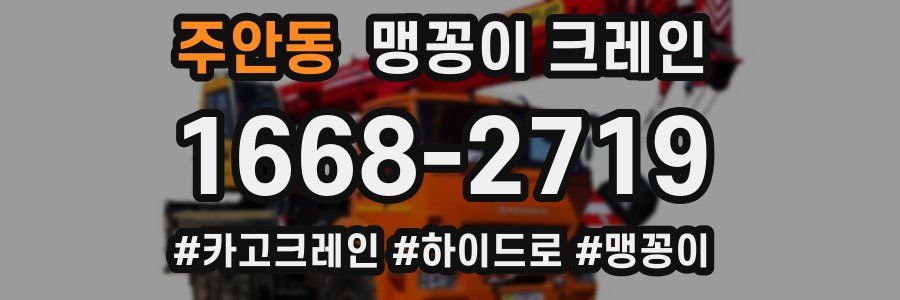 주안동 맹꽁이 크레인