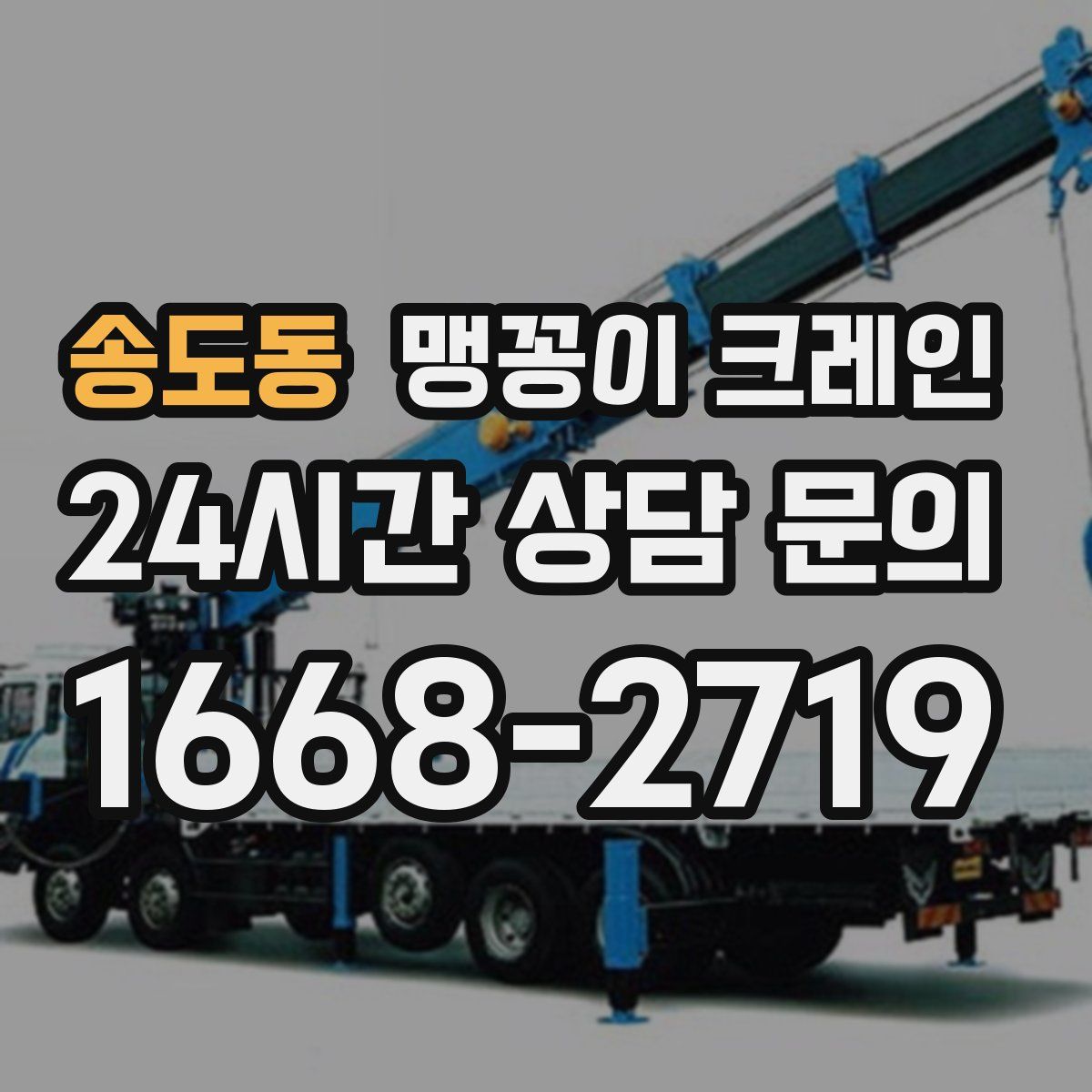 송도동 맹꽁이 크레인