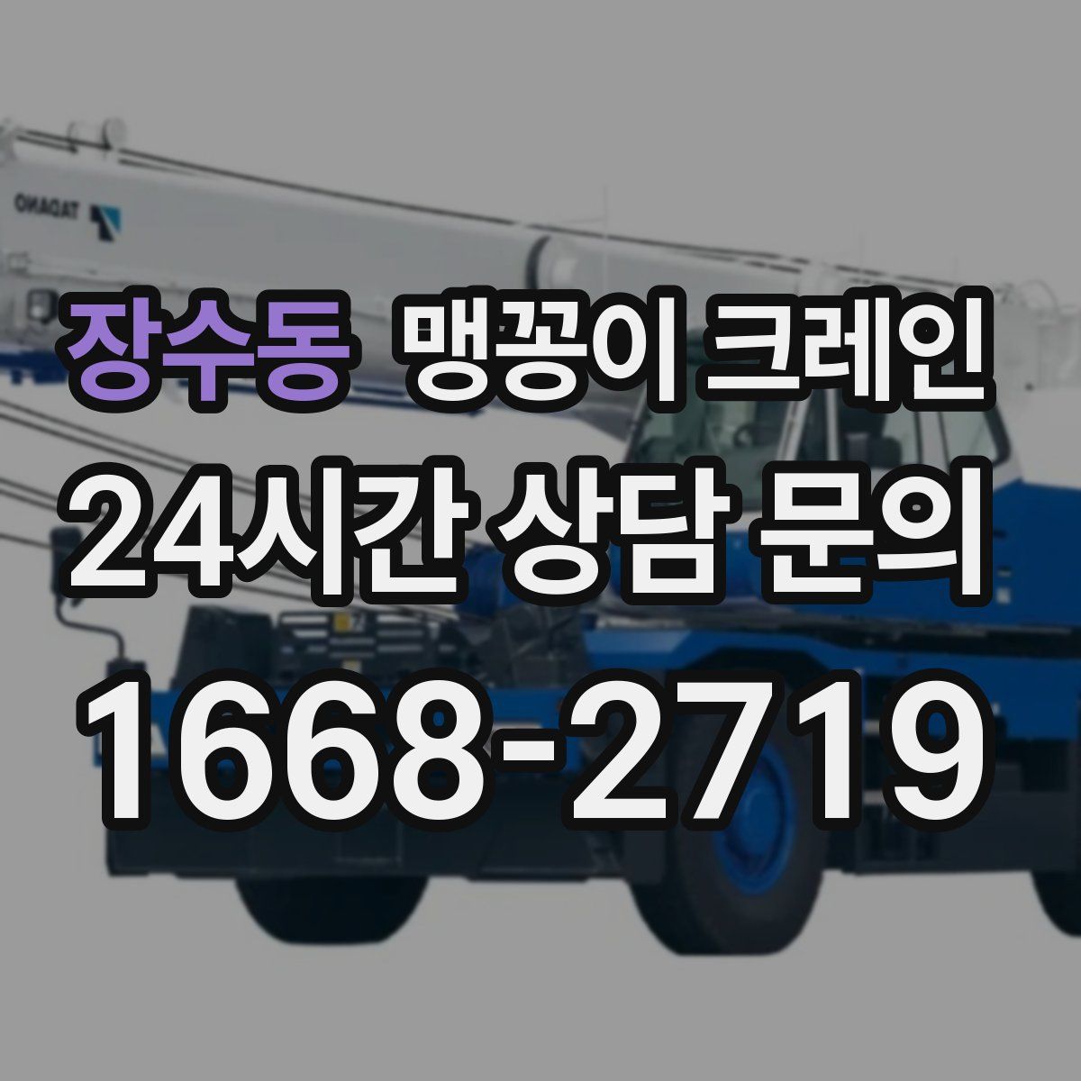 장수동 맹꽁이 크레인
