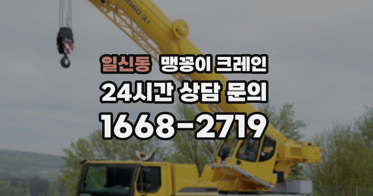일신동 맹꽁이 크레인