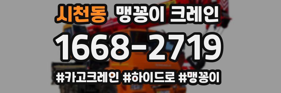시천동 맹꽁이 크레인