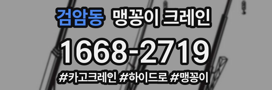 검암동 맹꽁이 크레인