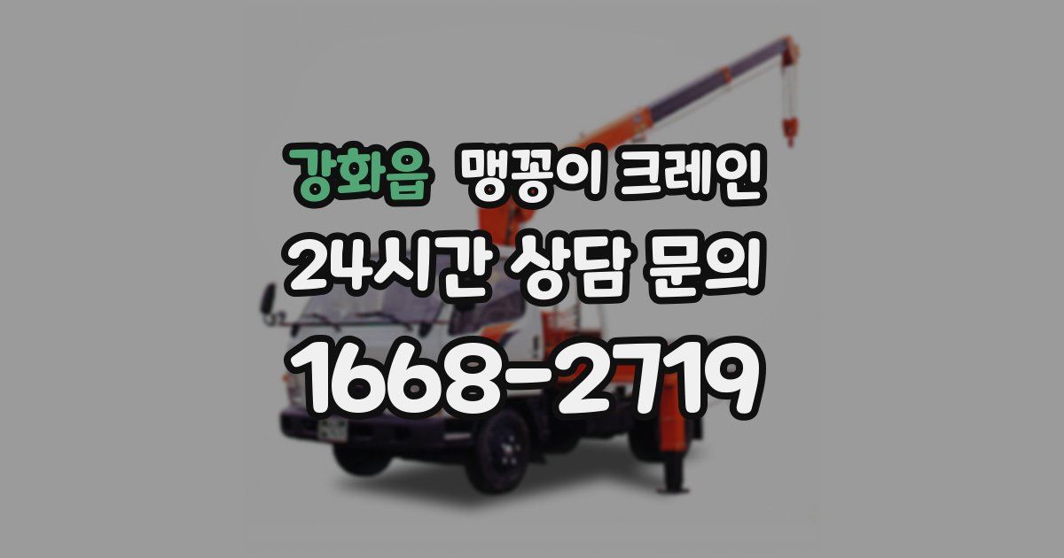 강화읍 맹꽁이 크레인