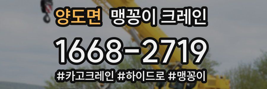 양도면 맹꽁이 크레인