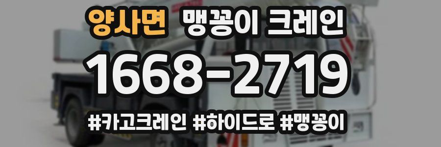 양사면 맹꽁이 크레인