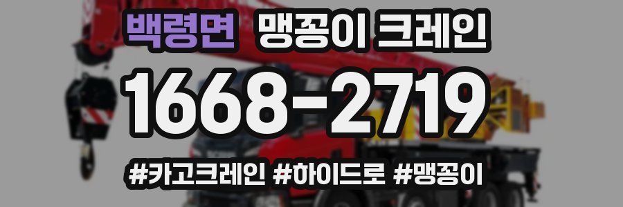 백령면 맹꽁이 크레인