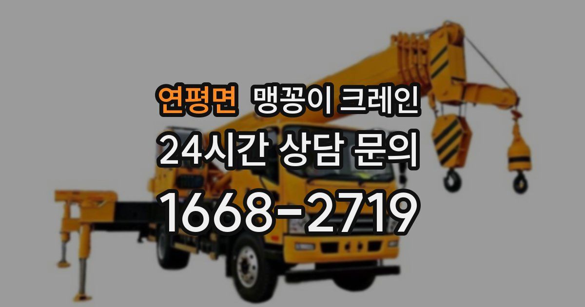 연평면 맹꽁이 크레인