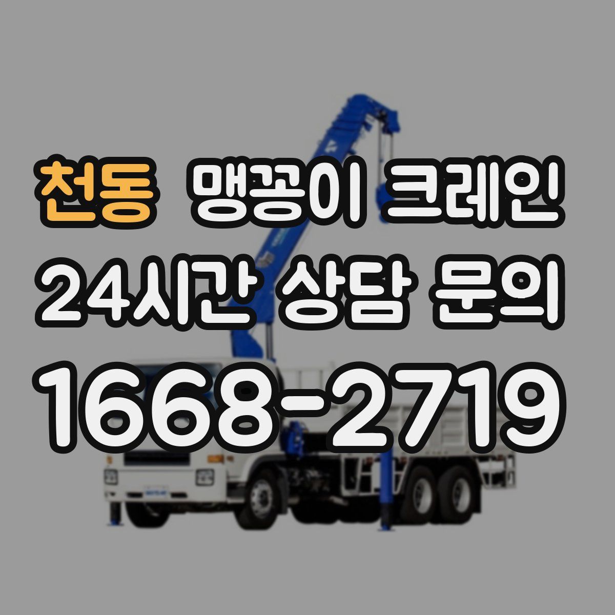 천동 맹꽁이 크레인
