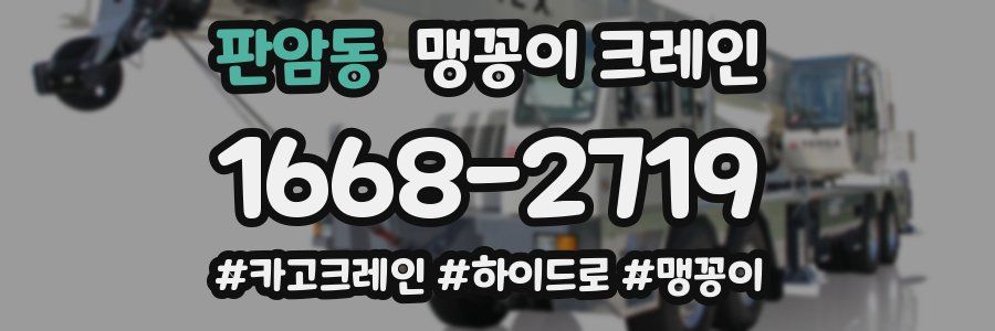 판암동 맹꽁이 크레인