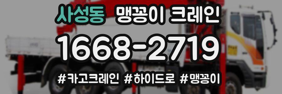 사성동 맹꽁이 크레인