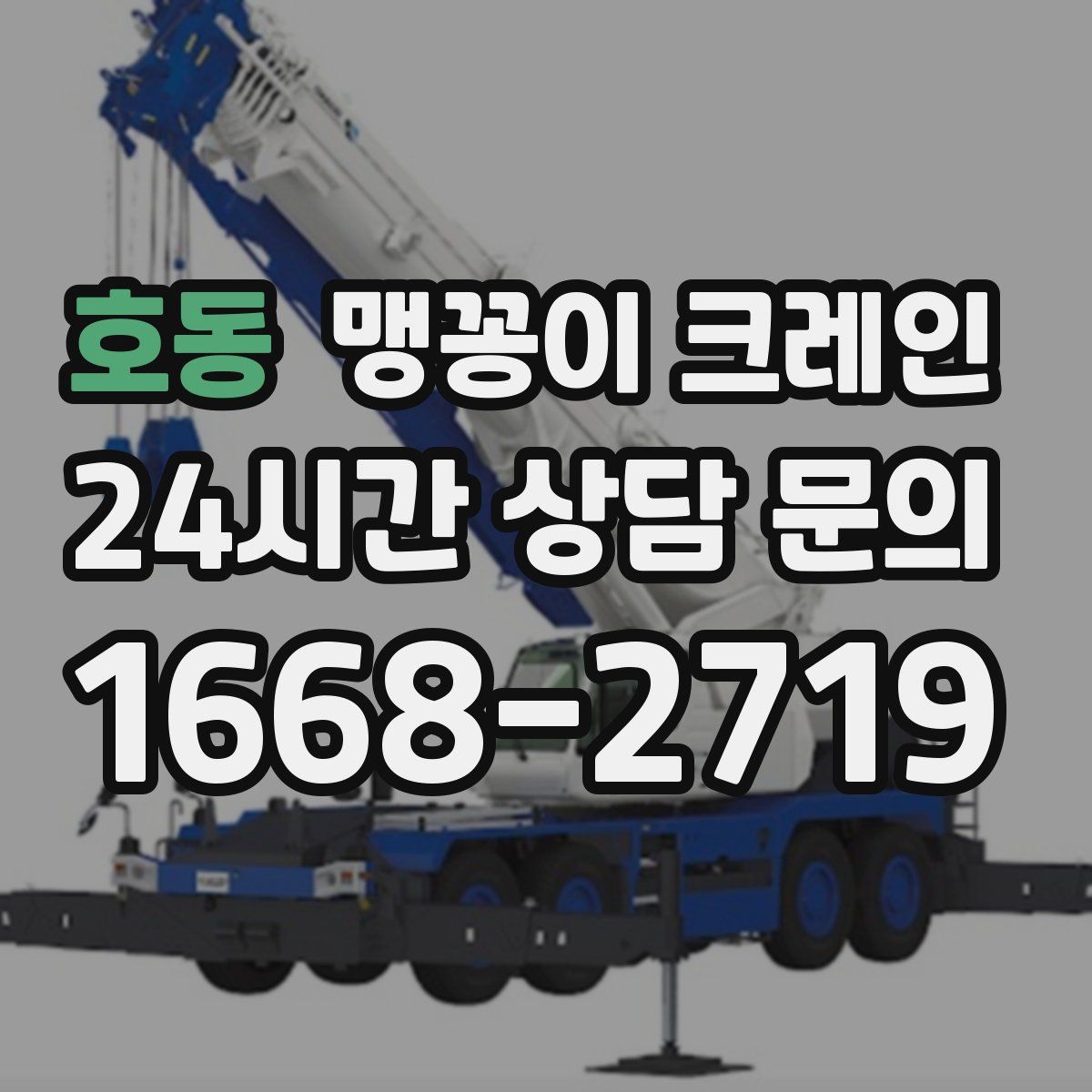 호동 맹꽁이 크레인