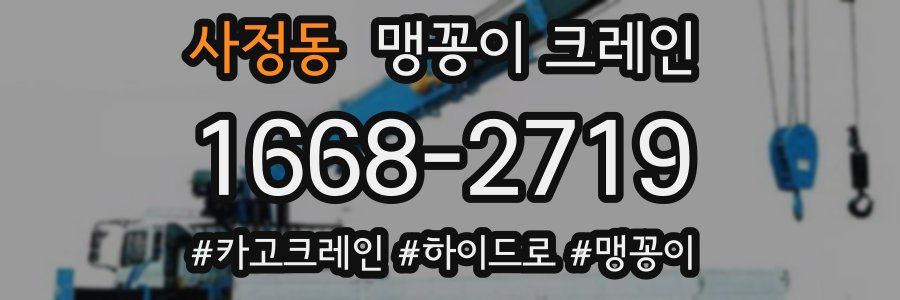 사정동 맹꽁이 크레인
