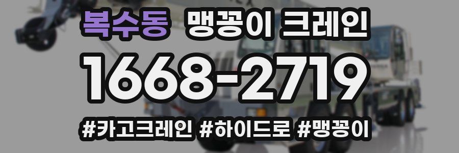 복수동 맹꽁이 크레인