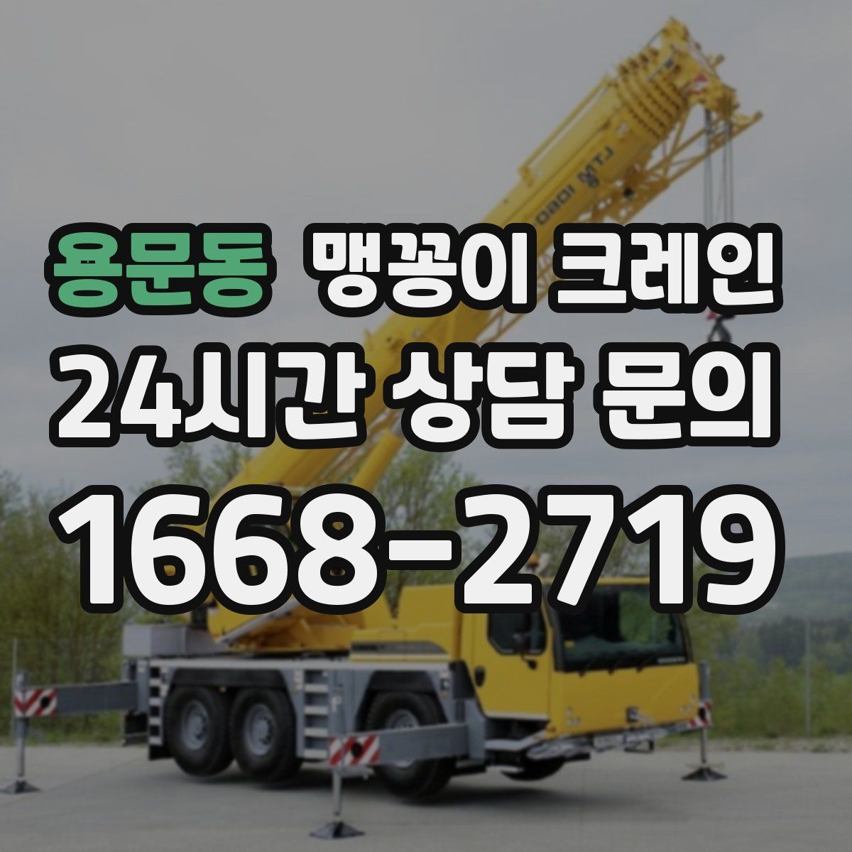 용문동 맹꽁이 크레인