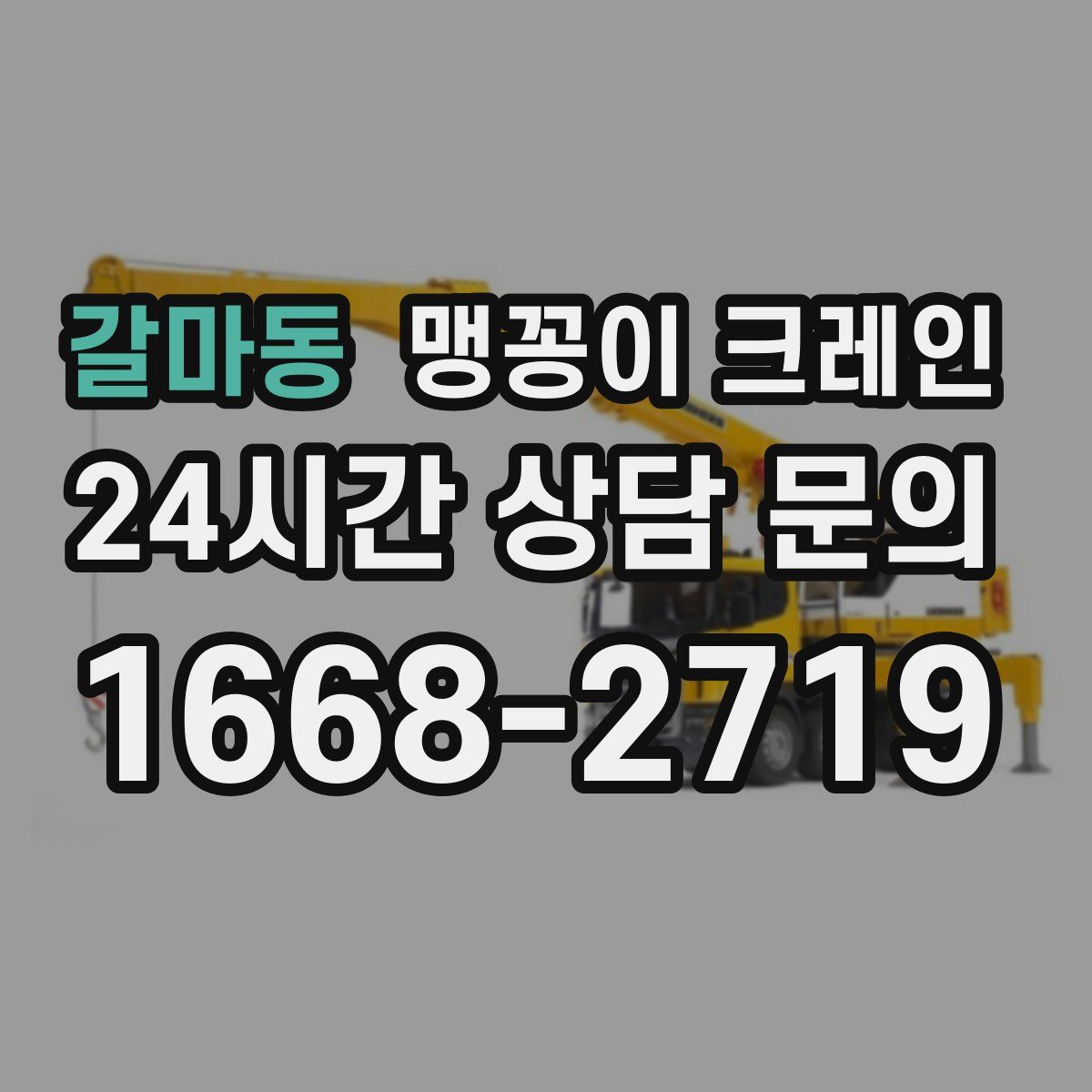갈마동 맹꽁이 크레인