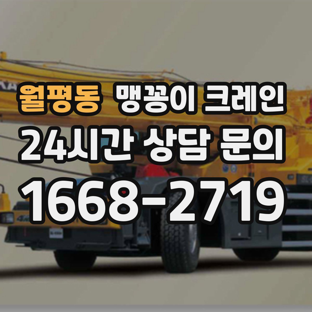 월평동 맹꽁이 크레인