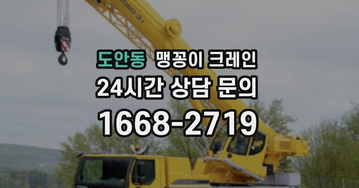 도안동 맹꽁이 크레인