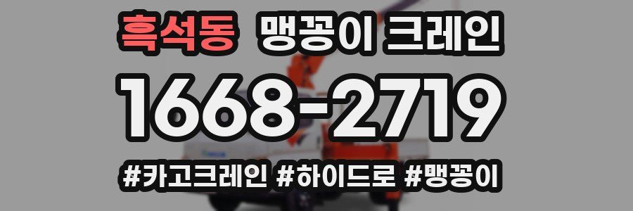 흑석동 맹꽁이 크레인