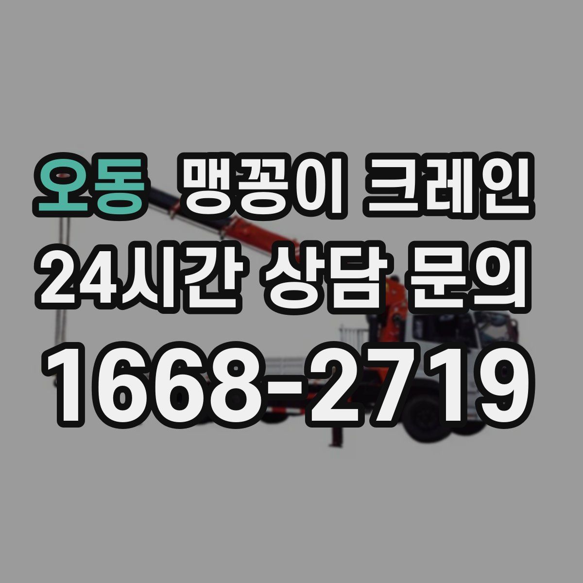 오동 맹꽁이 크레인