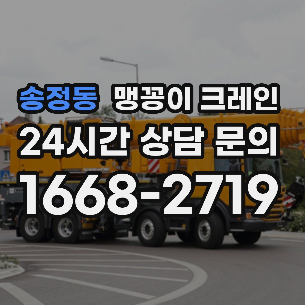 송정동 맹꽁이 크레인