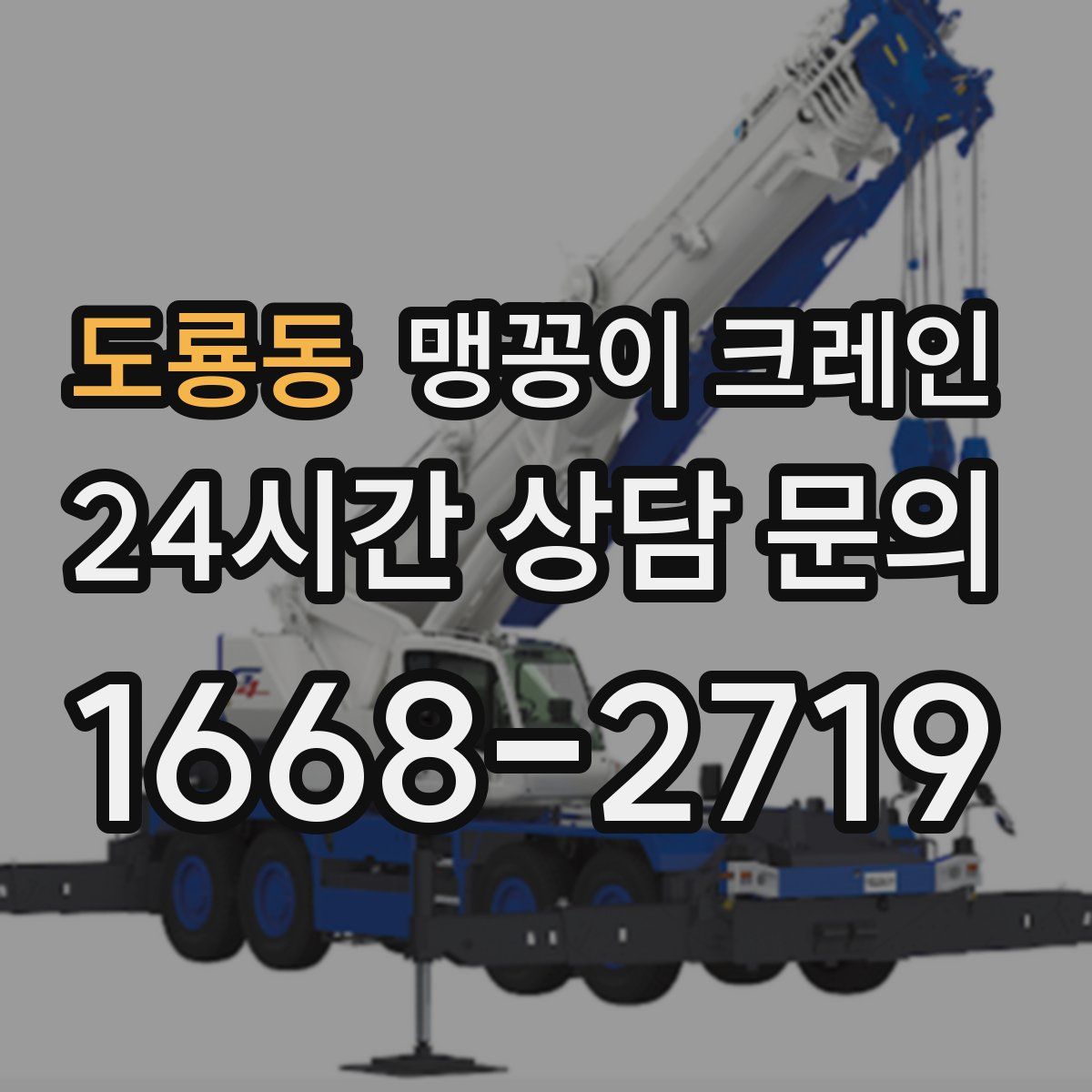 도룡동 맹꽁이 크레인