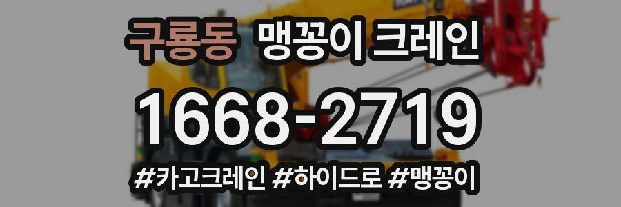 구룡동 맹꽁이 크레인
