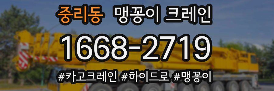 중리동 맹꽁이 크레인