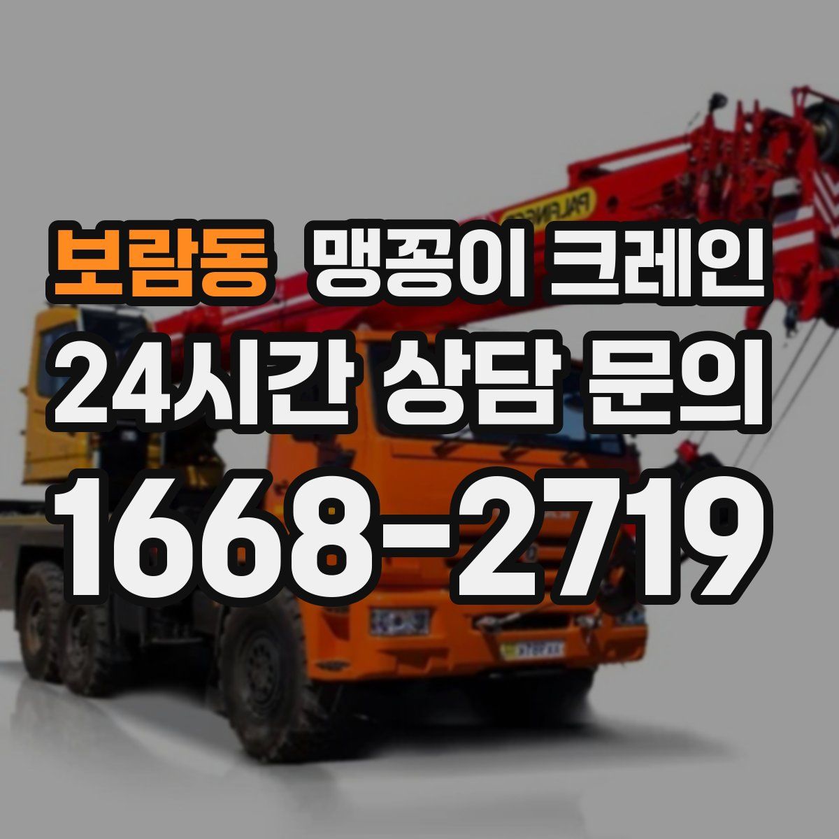 보람동 맹꽁이 크레인