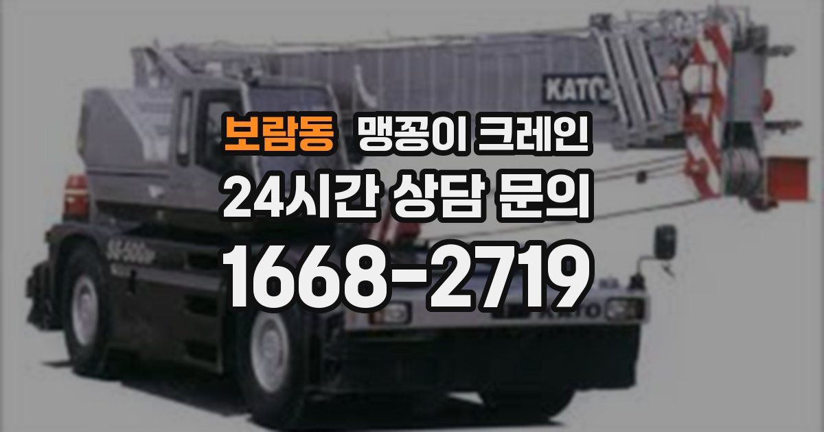 보람동 맹꽁이 크레인