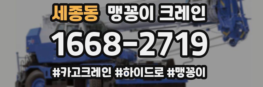 세종동 맹꽁이 크레인