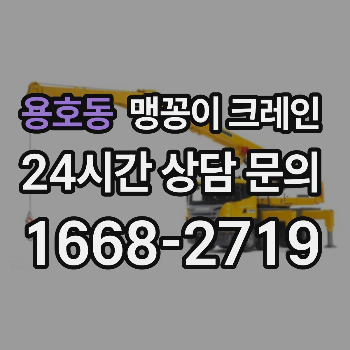 용호동 맹꽁이 크레인