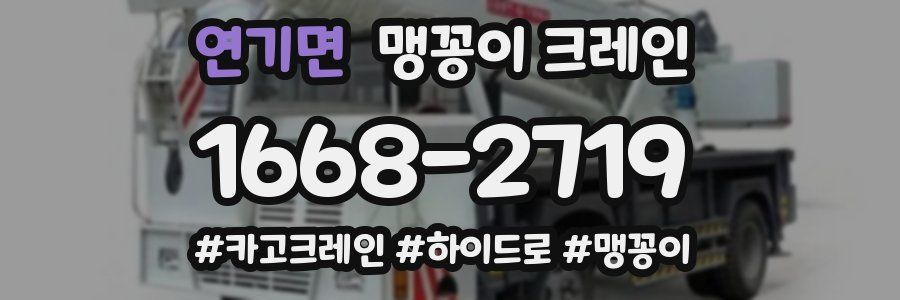 연기면 맹꽁이 크레인