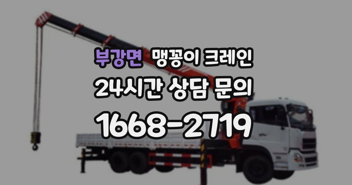 부강면 맹꽁이 크레인