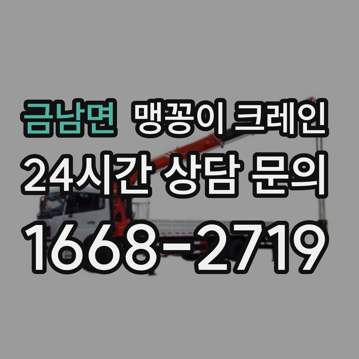 금남면 맹꽁이 크레인