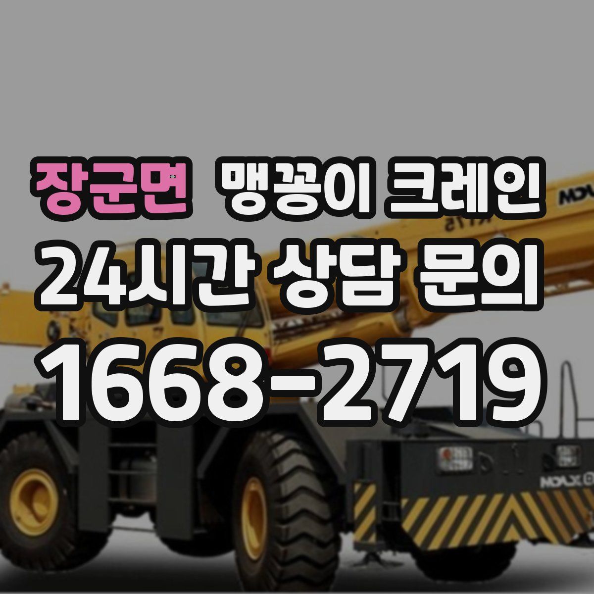 장군면 맹꽁이 크레인