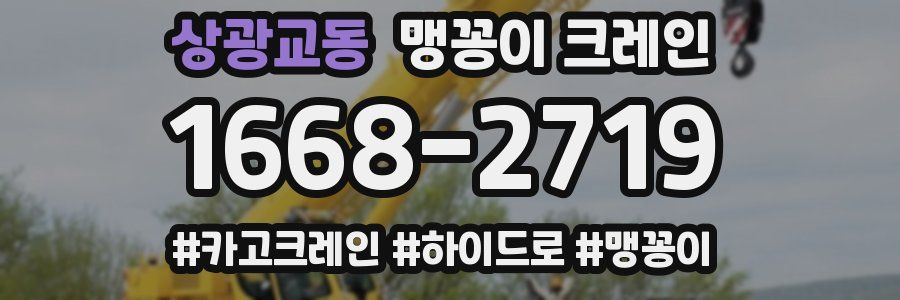 상광교동 맹꽁이 크레인