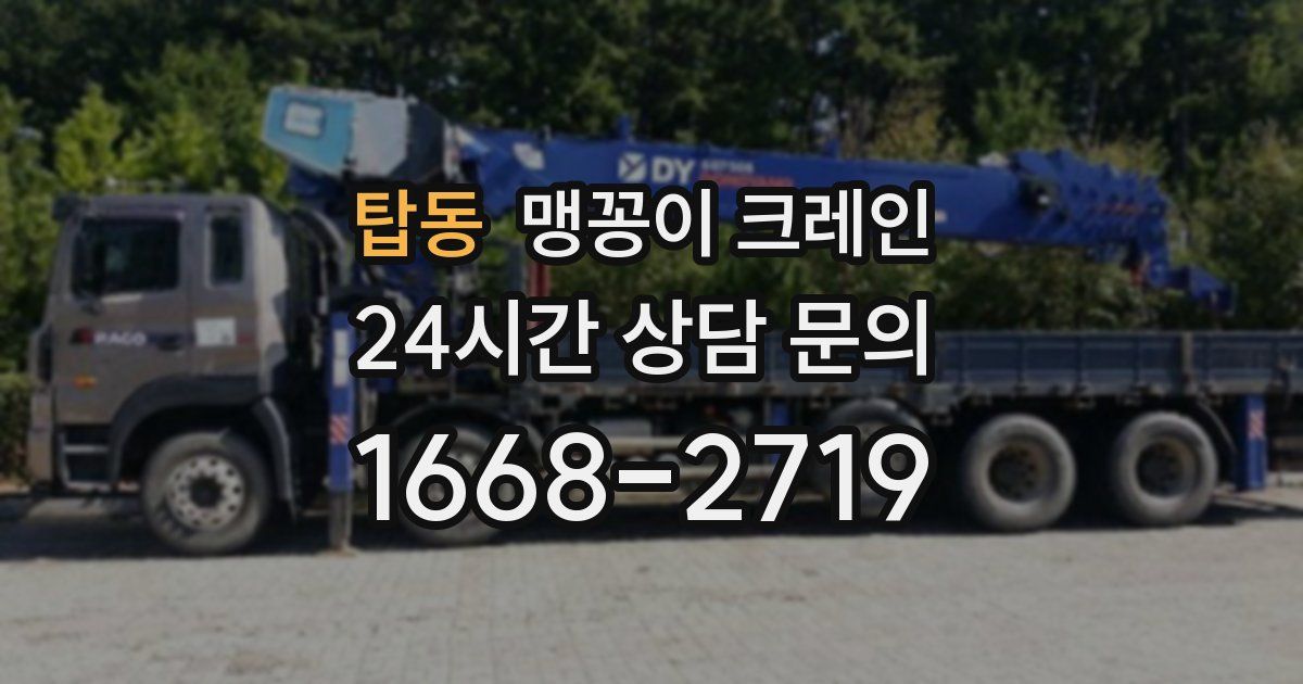 탑동 맹꽁이 크레인