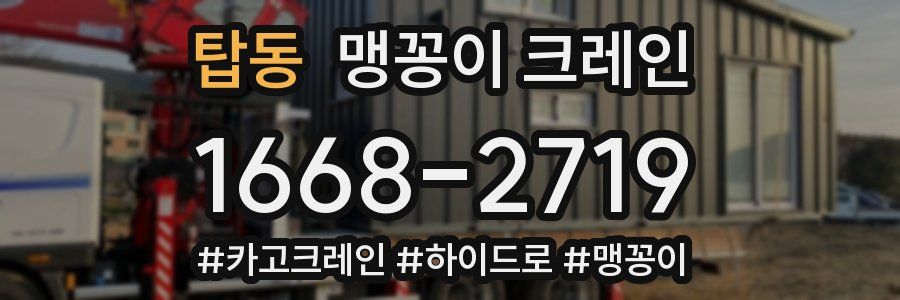 탑동 맹꽁이 크레인
