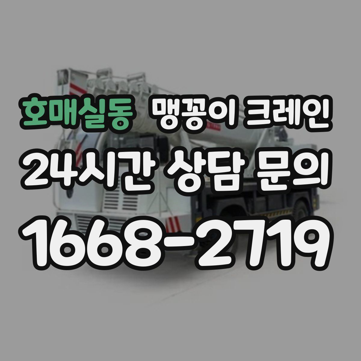 호매실동 맹꽁이 크레인
