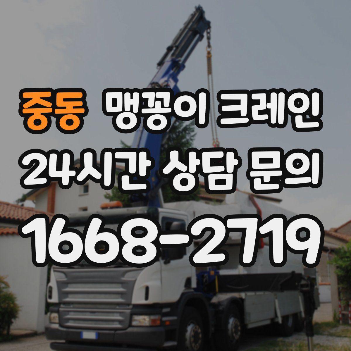 중동 맹꽁이 크레인