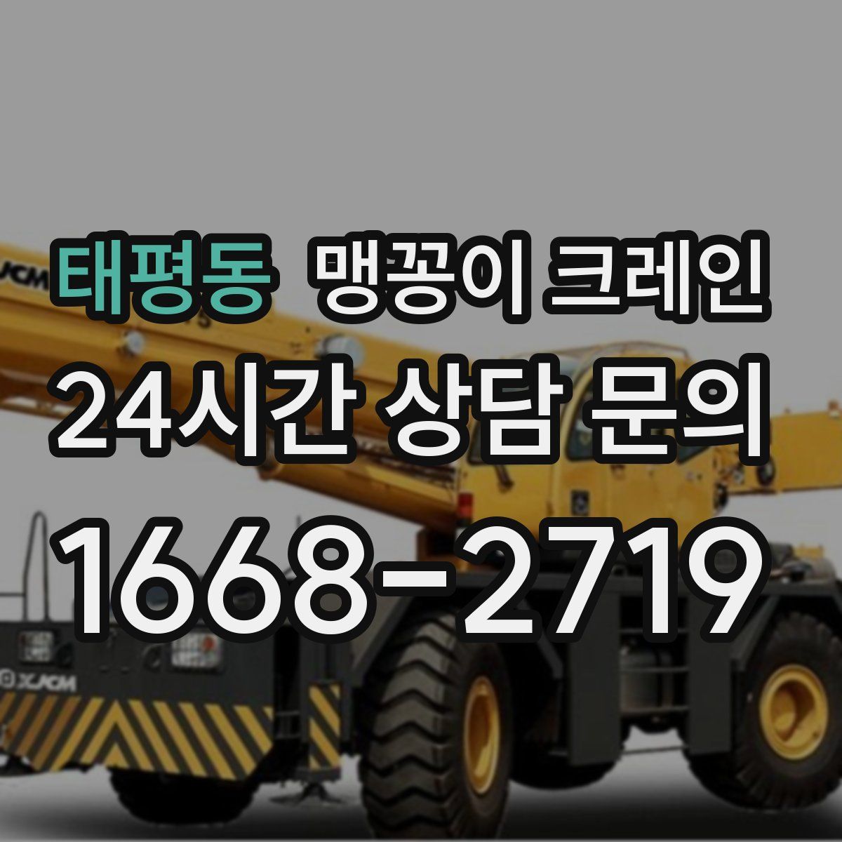 태평동 맹꽁이 크레인
