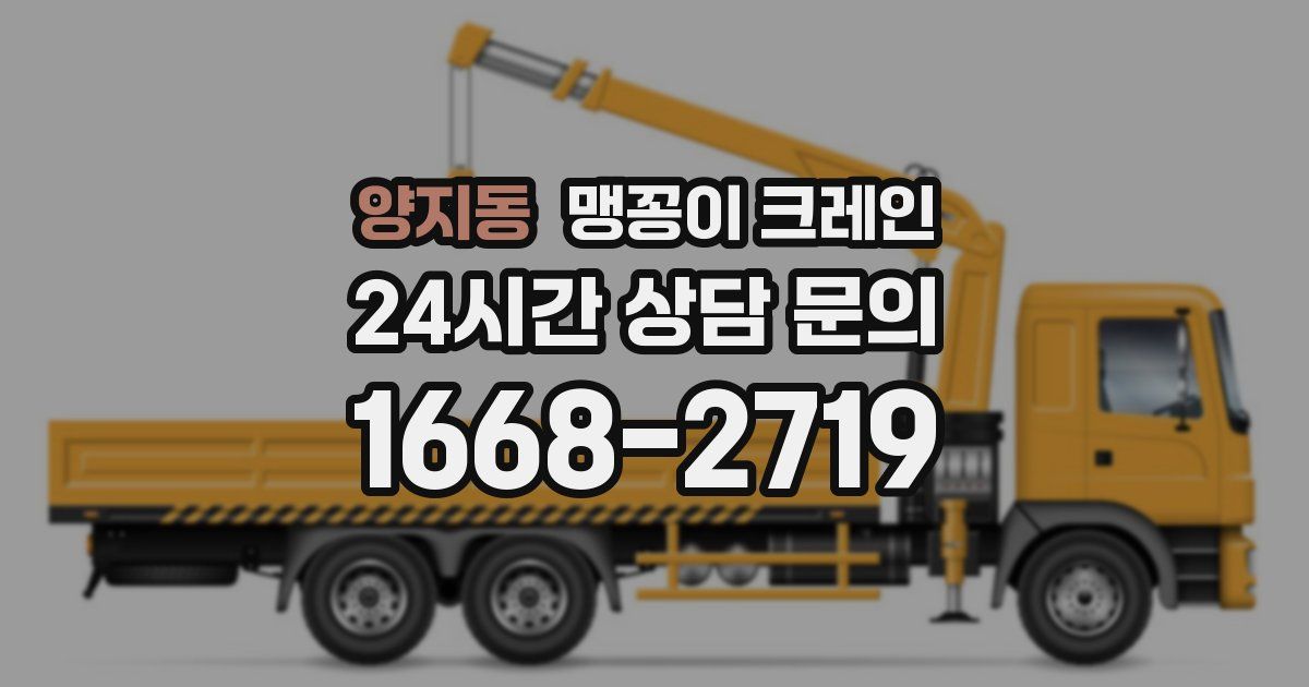 양지동 맹꽁이 크레인
